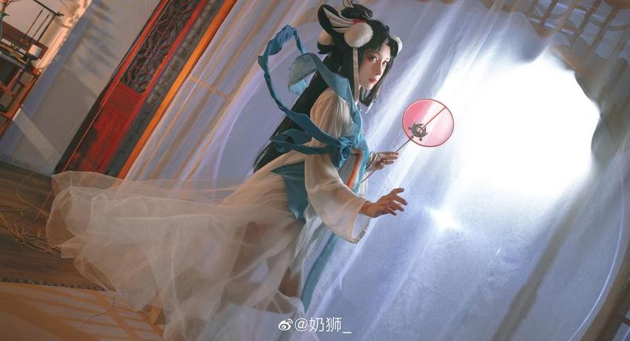 奶狮不咬人cosplay貂蝉，这组美图带你领略东方之美