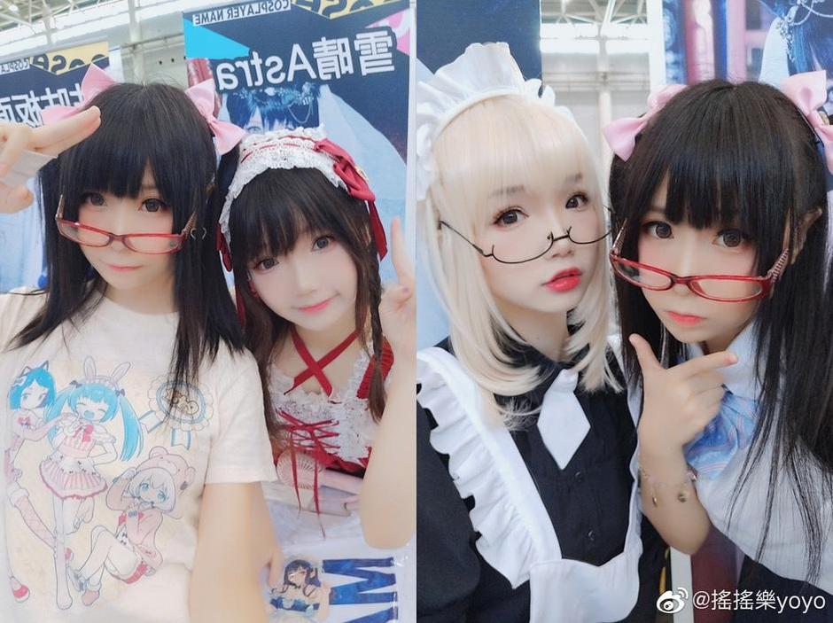 满屏都是摇摇乐yoyocosplay的精选照片，每一张都是黑科技啊